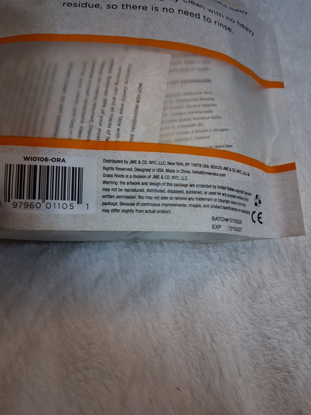 Grass Roots Makeup Remover Wipes Bundle - Cucumber & Vitamin C (80 Wipes Total) - Picture 13 of 16